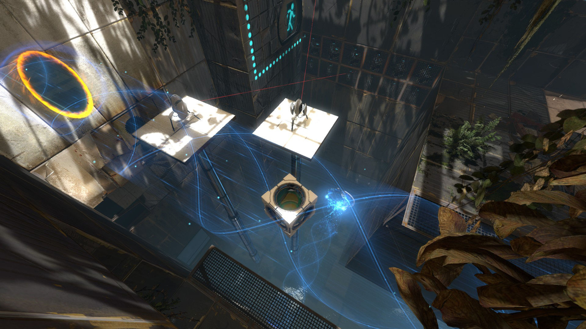 Portal 2 screenshot, the game Valve uses to explain how one shared copy works in Steam Families