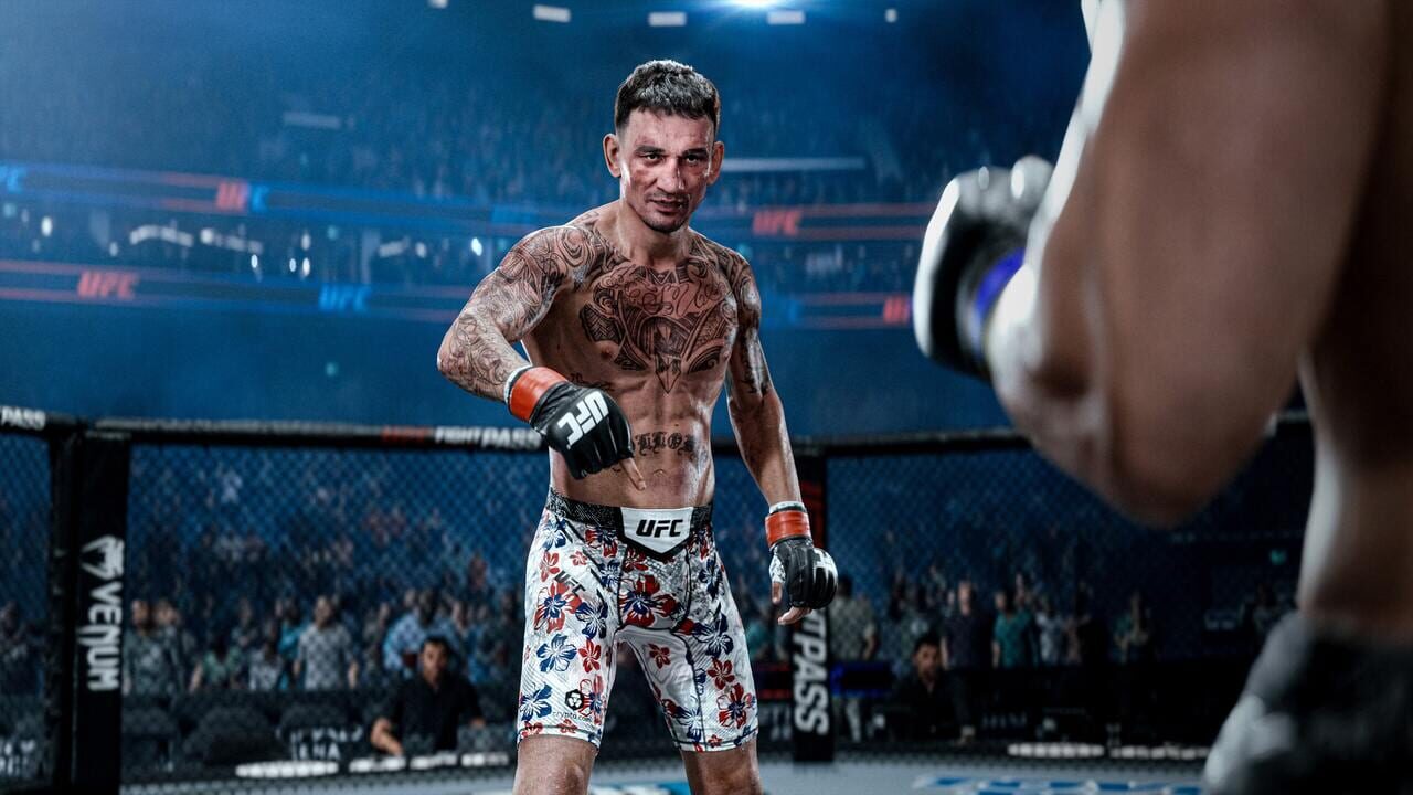 EA Sports UFC 6 in the octagon, where critics say the striking is at its sharpest.