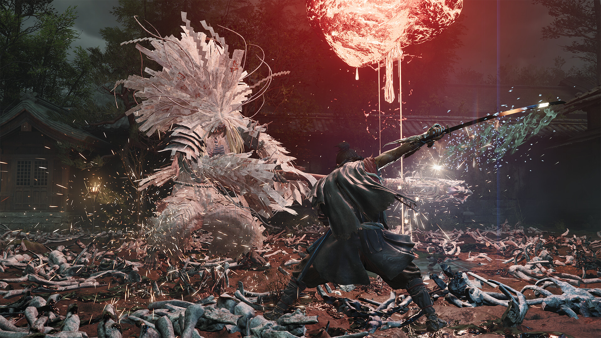 Miyamoto Musashi faces the Genma in Onimusha: Way of the Sword