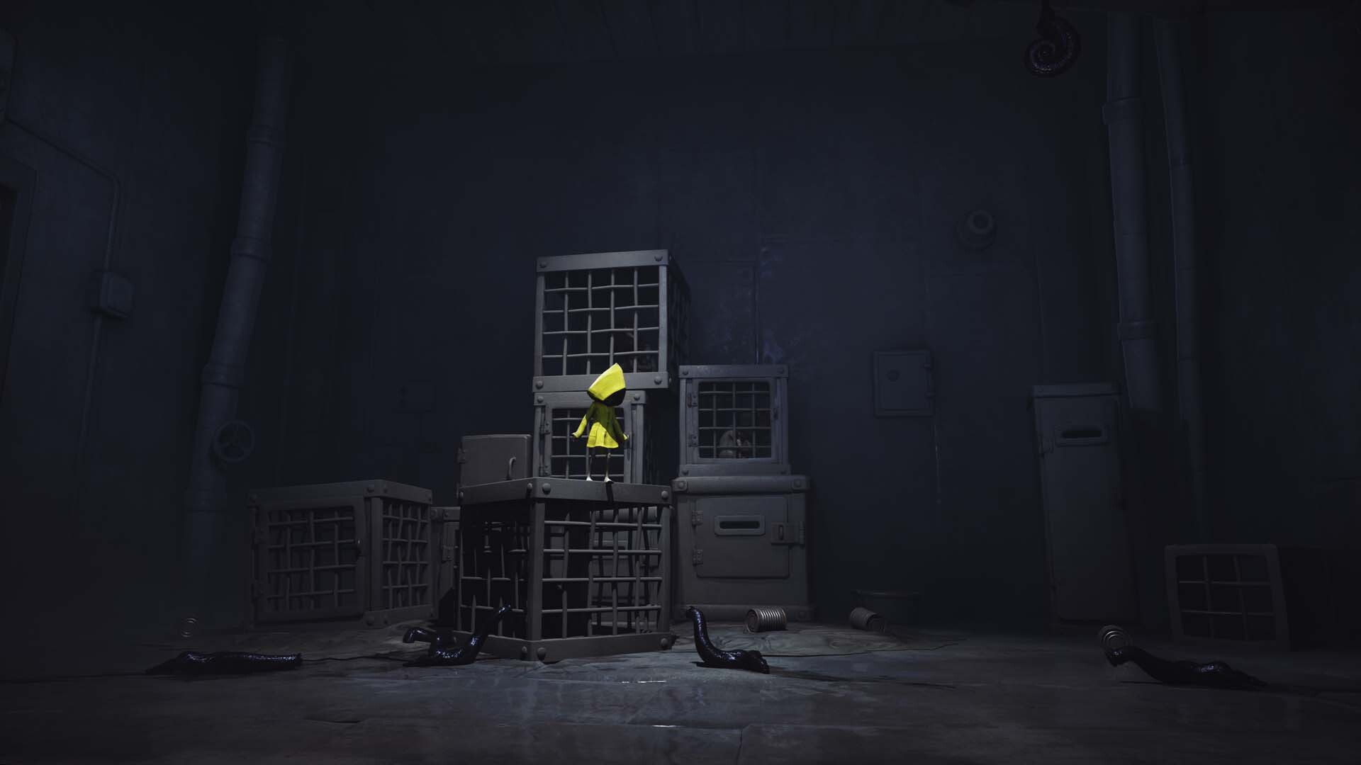 Little Nightmares screenshot: Six in her yellow raincoat