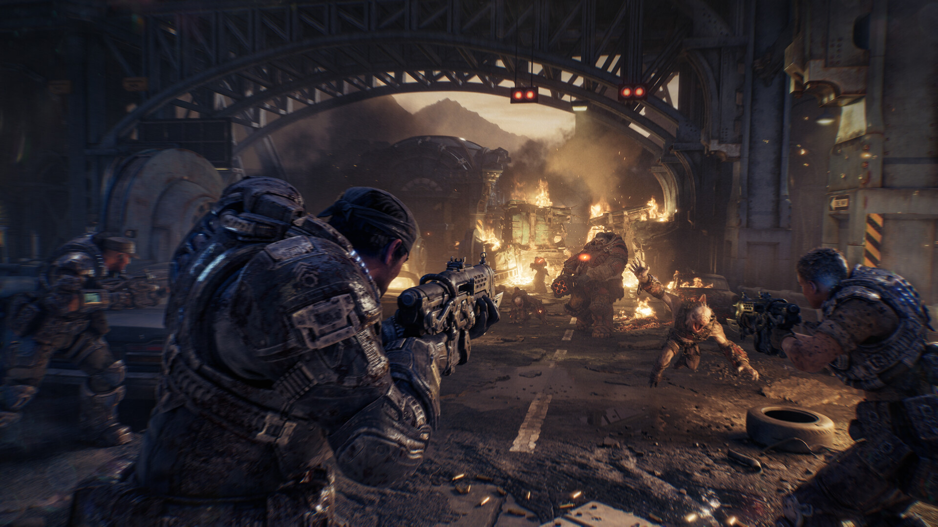 Gears of War: E-Day screenshot: Emergence Day, as the Locust break through