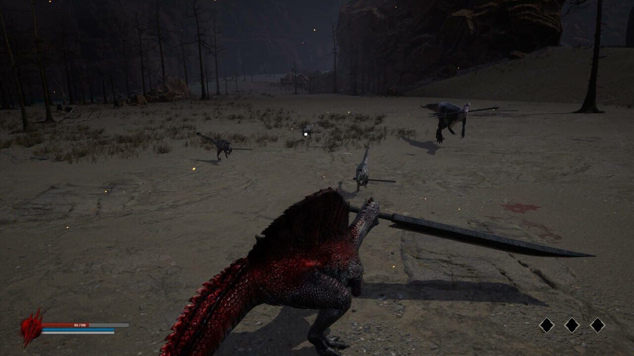 Dinoblade puts a greatsword in a Spinosaurus's mouth and plays it straight.