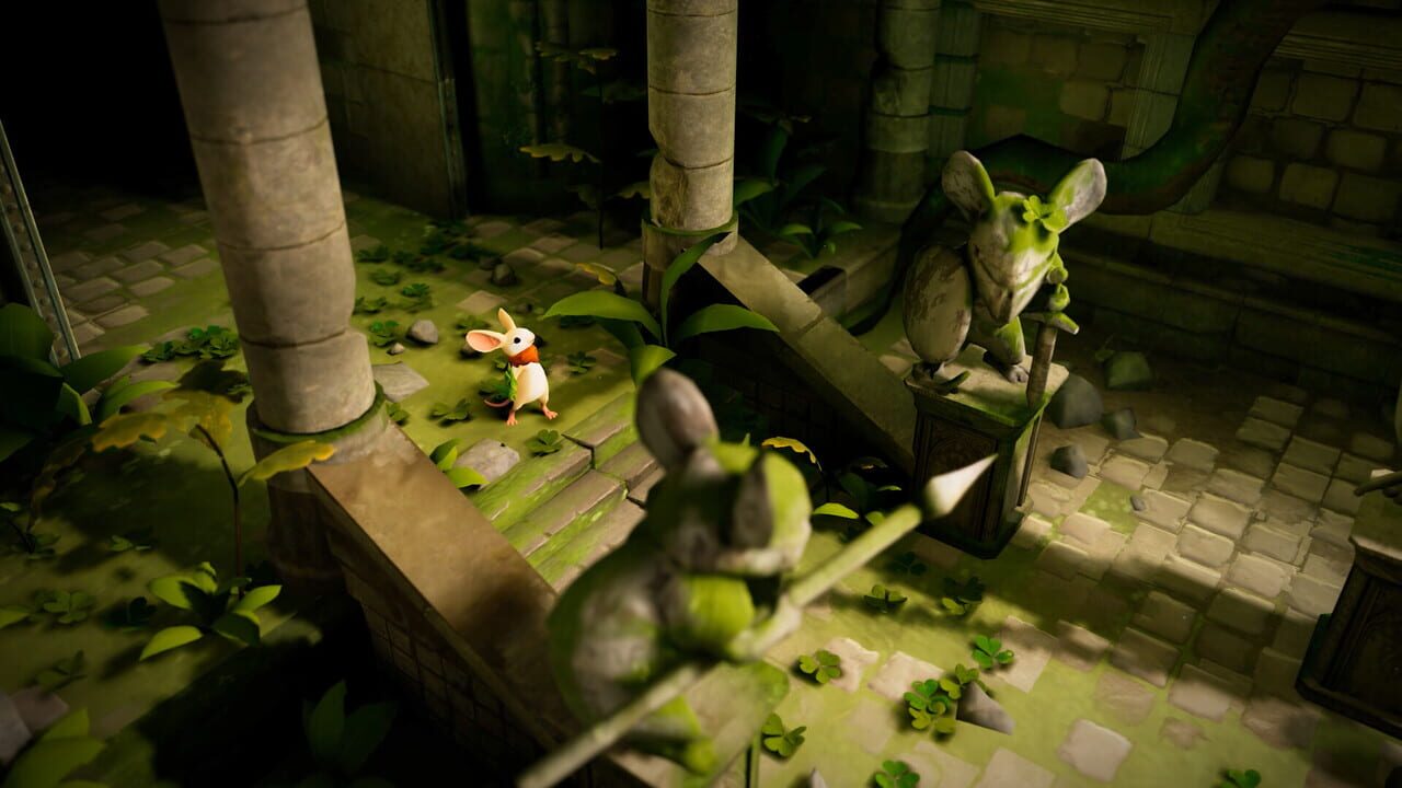 Quill's storybook world in Moss: The Forgotten Relic, now outside VR.