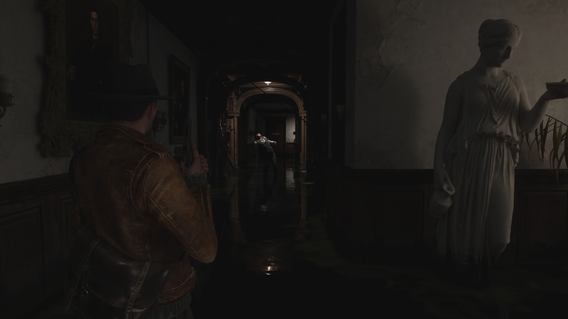 An interior scene from The Sinking City 2