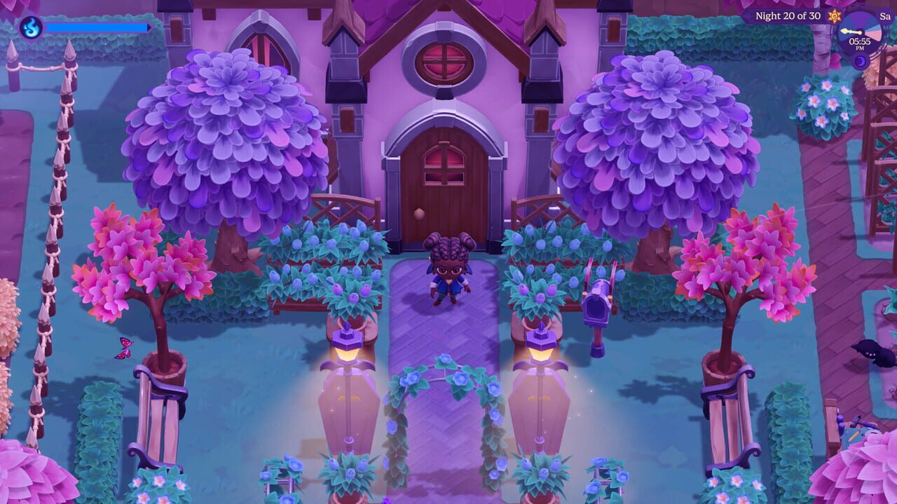 Moonlight Peaks trades daylight farming for a village under permanent moonlight.